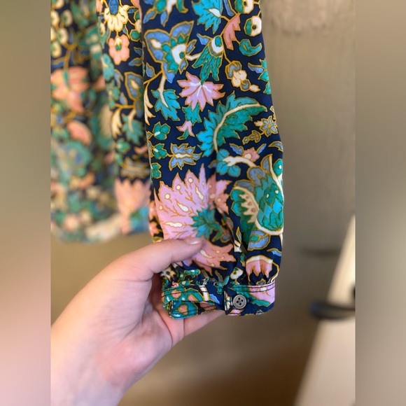 Bright Patterned LOFT Blouse - Picture 8 of 10